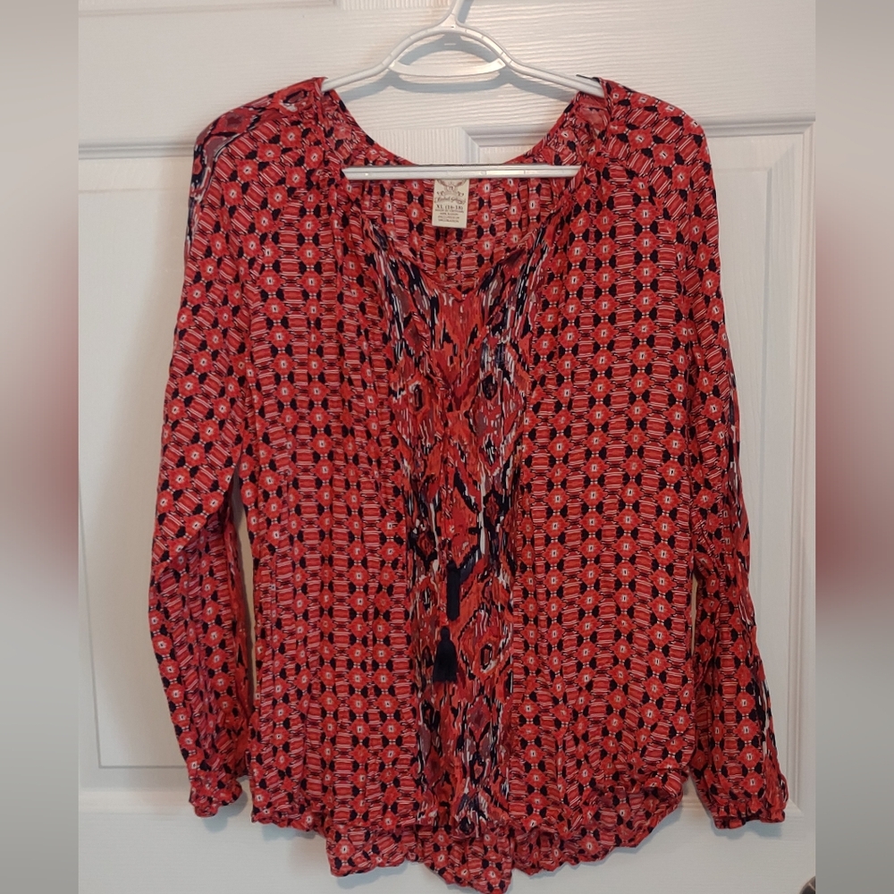 Faded Glory Boho Peasant Top